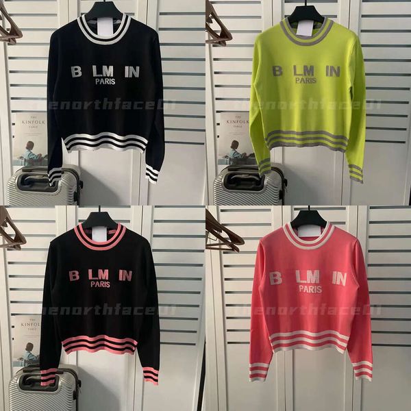 Designer Women Sweater Jacket Woman Womens Round Neck Stripe Sweater Lettera a maglia a maglia a maniche lunghe Cardigan Cambia da maglieria casual Magliette di maglieria Casual Taglie S-XL S S Ted Wear