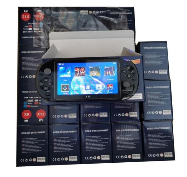 X12 Game Players portatili da 51 pollici Schermata a colori portatile GamePad 8GB Memory Video Video Console Support TF Card 32GB MP3 Mp4 Playe8378535