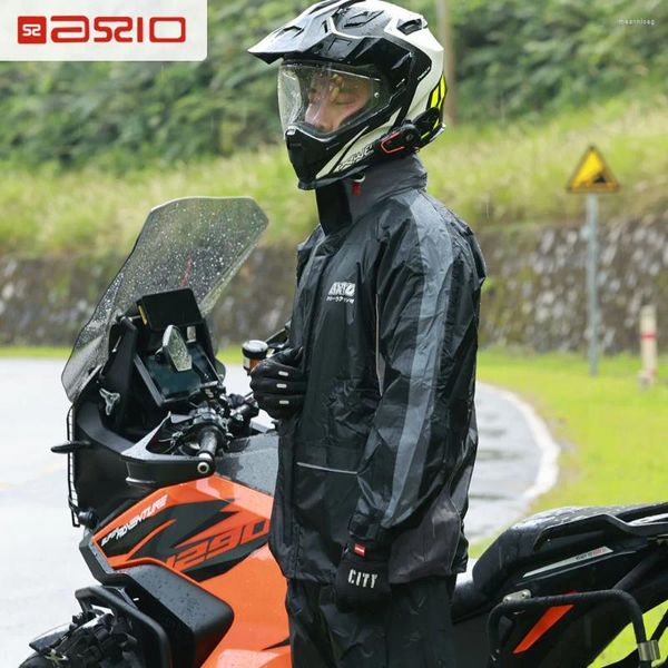 Impermeabili per moto in moto in sella al motociclista impermeabile motocross abito pioggia pantsraincoat split moto ad asciugatura rapida