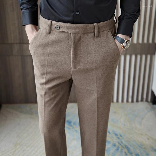 Pantaloni da lavoro di abbigliamento da uomo in abiti da uomo in stile britannico vestito formale classico per uomini pantaloni per feste di nozze 29-38