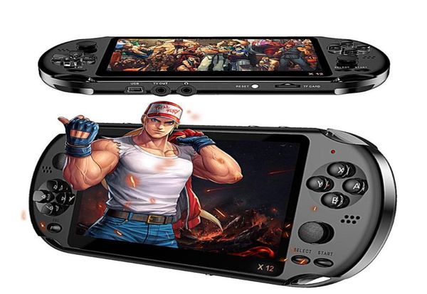 X12 3000 Game Video Games Handheld Game Console для ретро -двойного рокера джойстик 51 -дюймовый экран x12 плюс ретро консоли 8897219