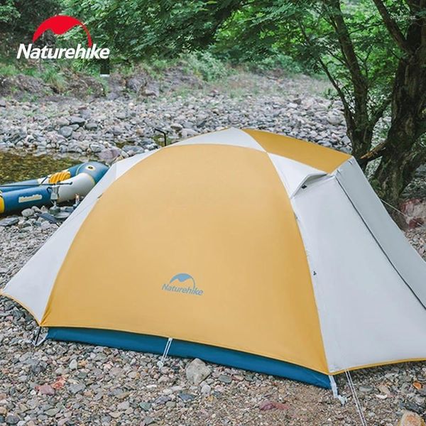 Zelte und Schutzhütten NatureHike Ultraleichter Rucksackzelt Dome Shelter für 2-3 Personen Camping-Wanderwanderung Doppelschicht leichtes Gewicht 2,5 kg