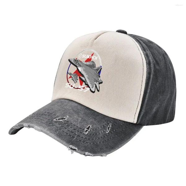 Ballkappen Sukhoi Su-57 Russian Fighterjet Baseball Cap Western Hut Designer für Frauen Männer