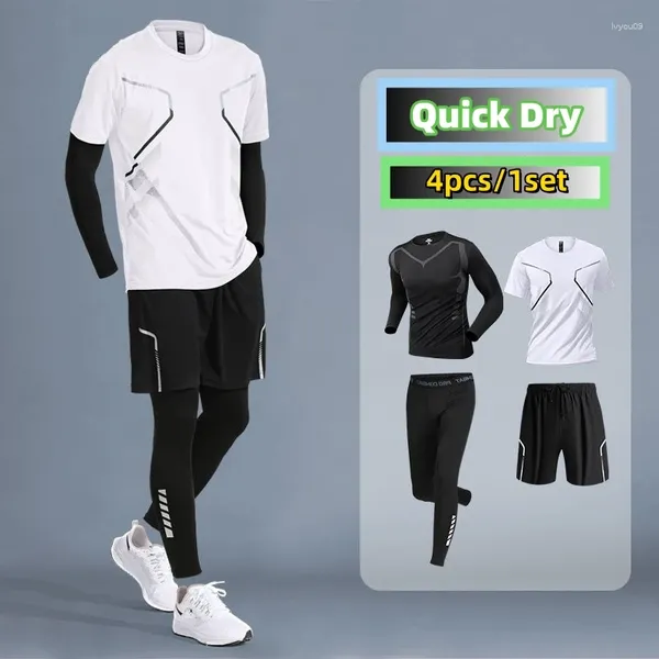 Tracce maschili da uomo Sports Sports Men Set a secco rapido Giovrio di qualità alla moda traspirante per la palestra dei vestiti di basket allenamento di 4 stagioni Shorts Shorts