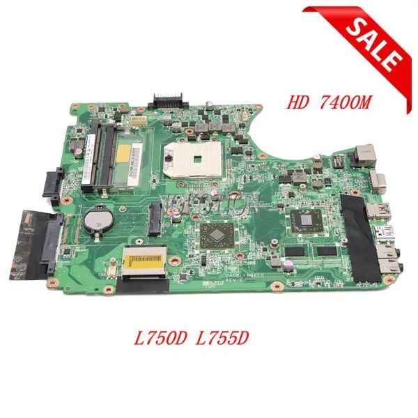 Lapto -mãe placa -mãe placa -mãe para Toshiba Satellite L750D L755D MAINBOARD A000081310 DA0BLFMB6E0 7400M SOCKET FS1 DDR3