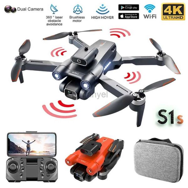 Droni 2023 Nuovo Drone S1S 8K Profesional Aereo Professionale Evitamento dell'ostacolo Quadcopter di fotografia aerea per adulti e bambini 240416