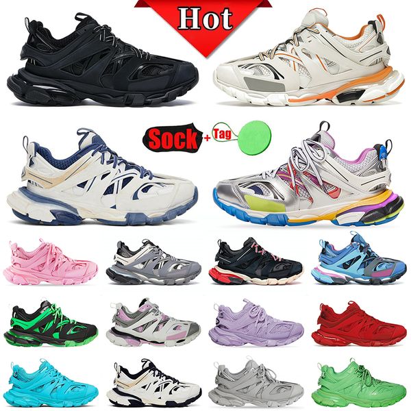 Designer di marchi di lusso da uomo Donne Casual Shoes Track 3 3.0 Triple Sneakers nero Sneakers in pelle per le scarpe da ginnastica per piattaforme stampate in pelle 35-45 35-45