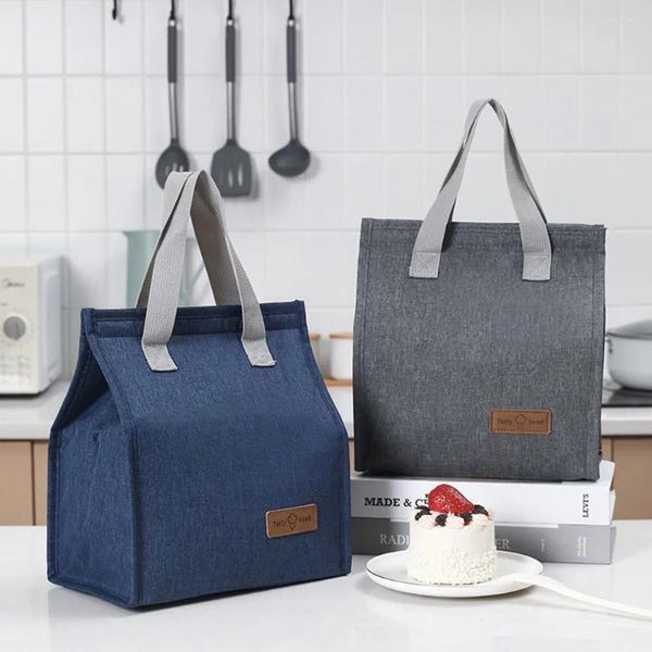 Borsa di stoccaggio Borsa da pranzo isolata in alluminio portatile Isolamento Foot Foot Foot Bento Borsa per donne per le donne Cooler