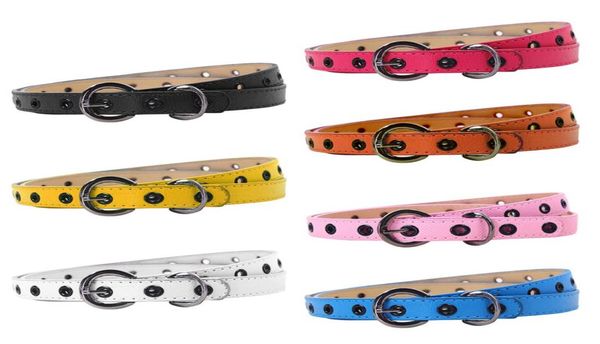 Brand Kids Belt Cenário da cintura clássico meninos meninas colorir lazer cintura cinta crianças Celas de couro PU 6 color3344374