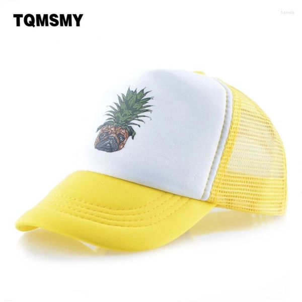 Ball Caps Kids Bone Nefes Alabaş Örgü Beyzbol Kız Yaz Güneş Şapkaları Boy Snapback Cap Çocuk Ananas Shar Pei Casquette