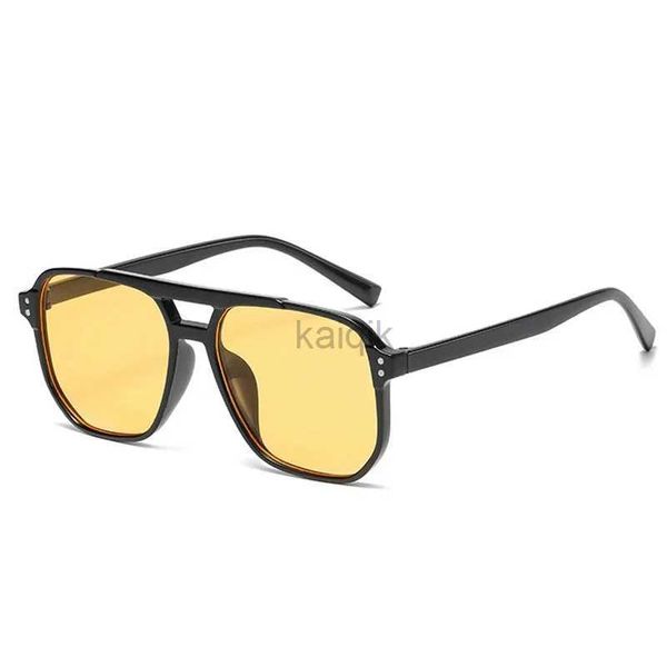 Sonnenbrille Vintage Square Sonnenbrille Frau Retro Marke Mirror Sunglässe Weibliche schwarze orange Mode Süßigkeiten Farben Oculos de Sol Feminino 240416