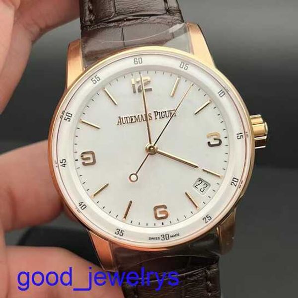 Código de relógio de pulso da marca AP 11.59 Série 41mm Automática Moda Mecânica Casual Swiss Famous Watch 15210or.OO.A099CR.01 Tabela de formulário branco