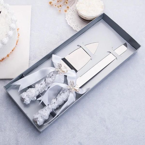 Geschirrssets Europäische Messergabel Set Geschenk Hochzeit Souvenir Edelstahl Kuchenschaufel Luxus Design moderne minimalistische elegante