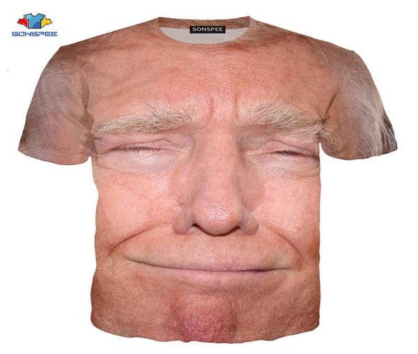 Donald Trump T -Shirt 3d Funny Muscle Trump T -Shirt HipHop Men039s Modekleidung Kinder Shirt American Cartoon Men Shirt9841493