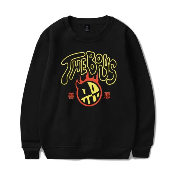 Joshdub The Boys Good vs Evil Merch Übergroße Hoodie Frauen Männer O-Neck Long Sleeve Crewneck Sweatshirt Casual Trainingsanzug