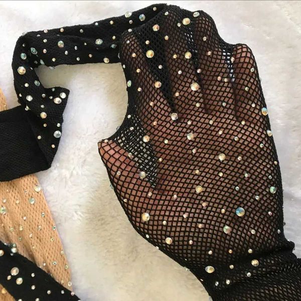 V1Y2 Seksi Çoraplar 2024 Yaz Fishnet Diamond Pantyhose Kadınlar için Seksi Moda Parlak Tayt Kadın İnce Rhinestone Mesh Naylon Çorap Tasta 240416