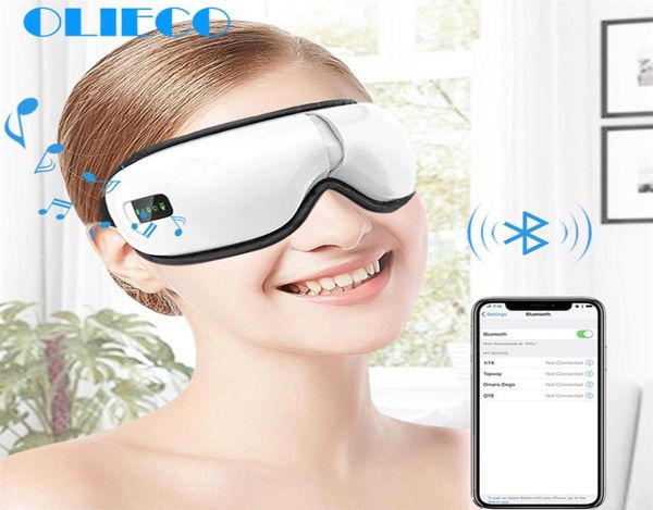 Wiederaufladbare Augentherapie Massager elektrische Bluetooth Music Eye Massage Spa zusammenklappbarer Luftdruck Erwärmung Augenermüdung lindern CX8498940