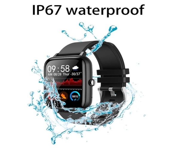 BT Call Smart Watchs per ios Android IOS Fitness Tracker Watch Men Women Sports Band Clock Clock Tate Monitor Smartwatch3093228