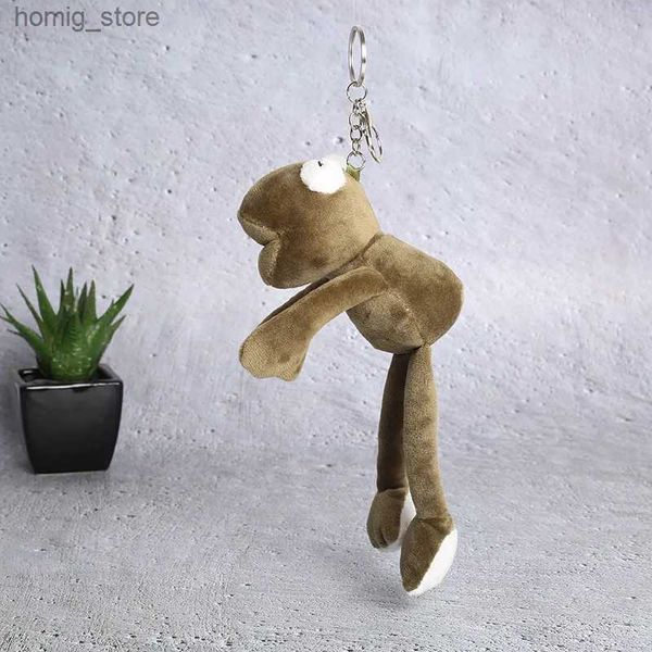 Pelive portachiavi di peluche Rrognee peluche Plumff Funny Cartoon Anelli Tasto Tasto Porta Clef Clef Pendante Pimpugi morbido Animale di Pie ripieno Kawaii Keechain Y240415