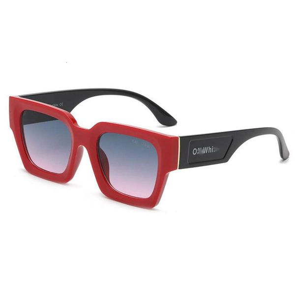 Sonnenbrille Luxus quadratische Offs High-End Mode Herren UV Resistant Sunglasse Frame Womens Marke von Sonnenbrillen Hip-Hop Punk Brille Glasse Arrow x Sonnenbrille 68UH