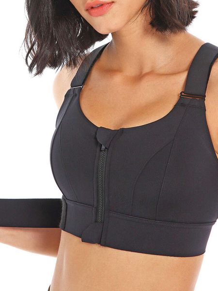 Sports Allinea Bras Lu Spazzati Donne Fun Top Top Yoga Front Zipper Cinta regolabile Shock Affrotta la palestra Brasseria atletica Brasseria Siere Lemon Gym R R