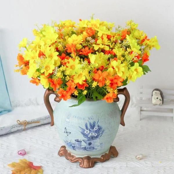 Dekoratif Çiçekler Çiçek Zarif Yapay Gerçekçi UV Dayanıklı Mumlar 6 Dökme Döküm