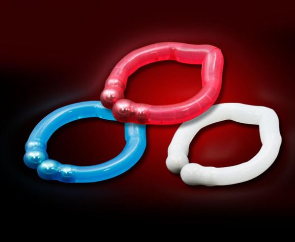 Magnetic Cock Ring Penis Rings Resistance Foreskin Silicone Metal Dick Cage em jogos adultos Produtos sexuais eróticos Toys para MEN6829247