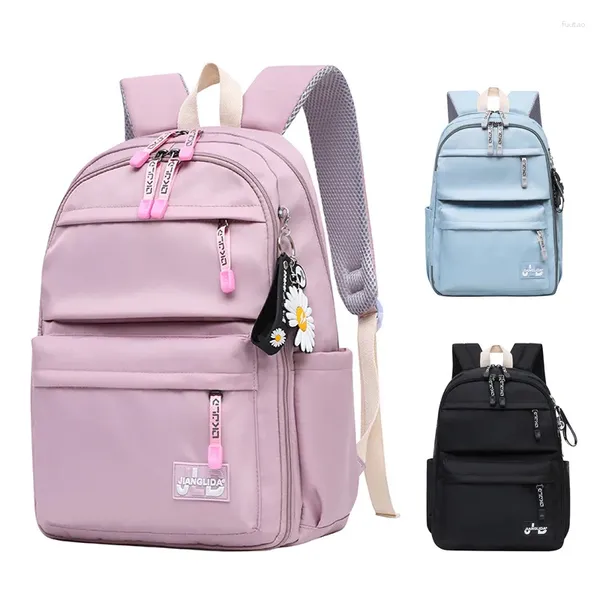 Rucksack niedliche Frauen -Nylon für Teenager Girls Koreanische Schulbeutel Studentin Reise Rucksack große Kapazitätsbuchbag