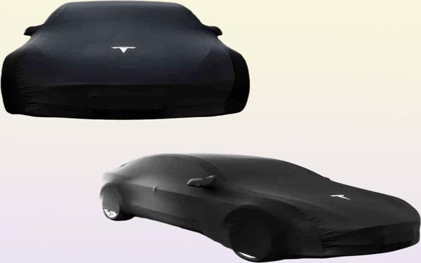 Capas de carros novos ao ar livre Sol UV Snow Protecção de poeira impermeável para Tesla Modelo 3 y x S Acessórios de estilo preto de alta qualidade w22038126505
