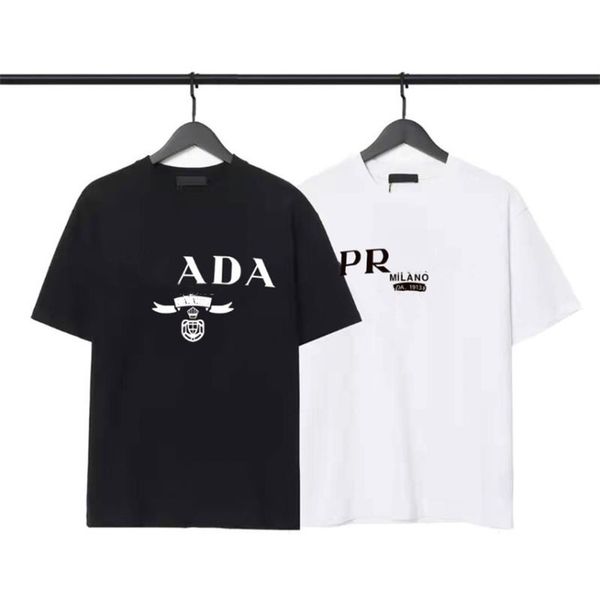 Designers masculinos camiseta famosa marca masculina roupas pretas tees brancos pescoço redondo de manga curta feminina feminina hip hop streetwear tshirt s-5xl
