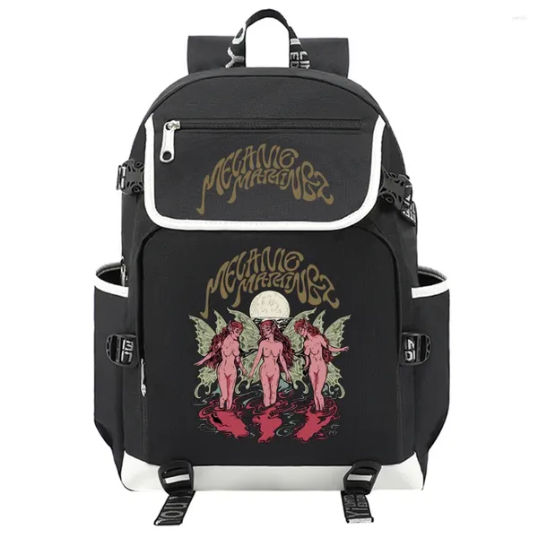 Backpack -Portale Trackliste Melanie Martinez Fans Musik Travel Rucksacks Outdoor Sport School Tasche USB -Ladung