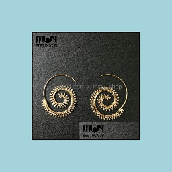 Hoop huggie moda spiral küpeler konik sedye piercing göstergesi genişletici fiş vücut mücevher aksesuarları 20pcs/lot d dhgarden dhjh8