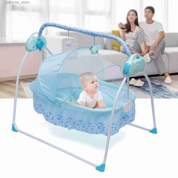 Babykrippen 0-25 kg Big Space Electric Baby Crib Cradle Säuglings Rocker Auto Swing Bett Baby Cradle L416