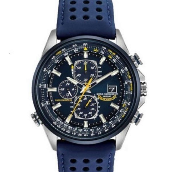 Три глаза шесть игол -пояс мужского бизнеса Blue Angel West Iron C Chronograph Полная функция