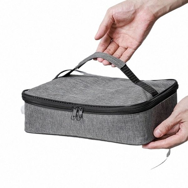 Quadratische isolierte Lunchbeutel für Frauen Thermalkühler Bento Box Bags Food Carrier Tragbares Reise Picknick Mahlzeit Ctainer A0HR#