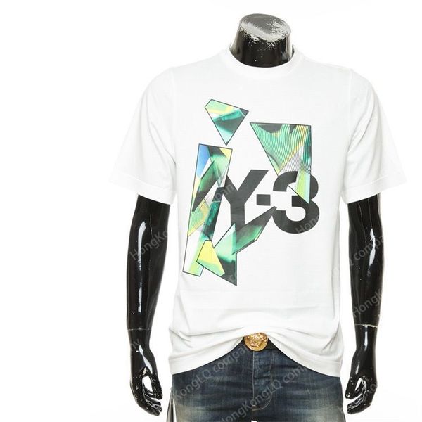 Дизайнерские мужские рубашки с буквами y-3 негабаритная футболка для мужчины и женщин Y3 Футболка с короткими рукавами.