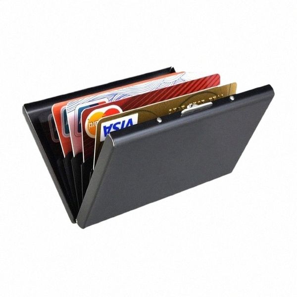 Titolare della carta di credito FI Custodia per borsa con copertura per le carte ID STAMT CARD TITTRO FI Mini ID Card Case per Busin R3XJ#