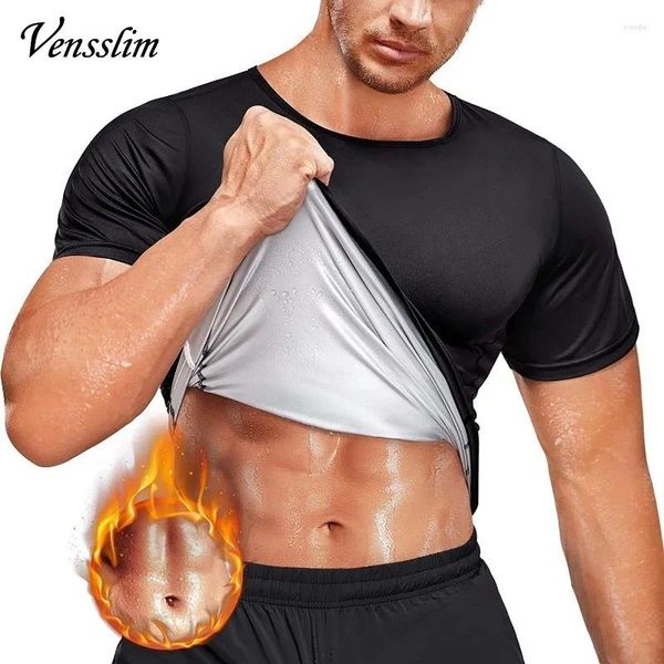 Männerkörperformer Männer Sauna Schweißweste Wärme Einfangen Kompression Taille Trainer Hemden Fitnessstudio Anzug Training Slimming Shaper für Gewichtsverlust