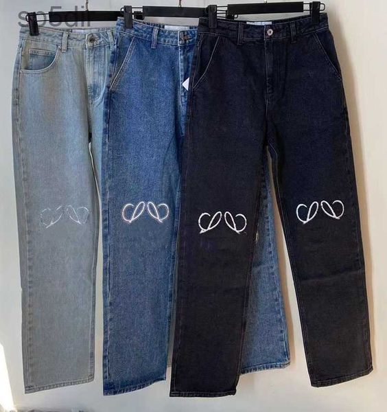 Jeans Womens Designer Trousher pernas abertas garfo de calças de jeans de jeans de jea
