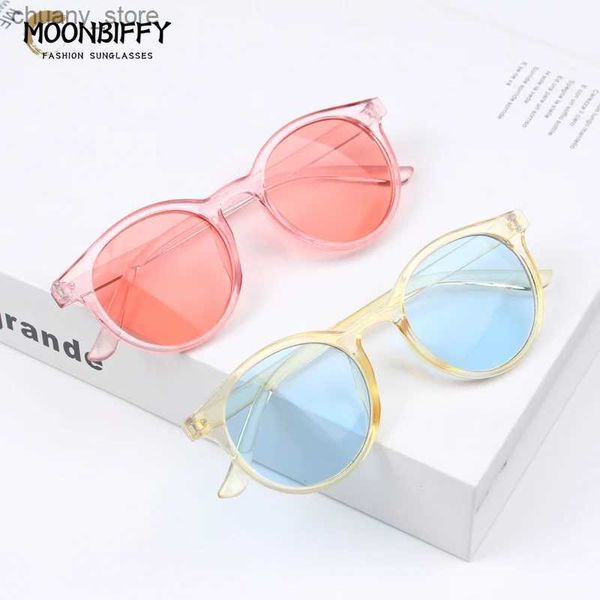 Óculos de sol 2023 Novos Óculos de sol Kids Fashion Crianças Óculos de sol menina menina Goggles elegante bebê estudante de estudantes óculos de festa Eyewear UV400 Y240416