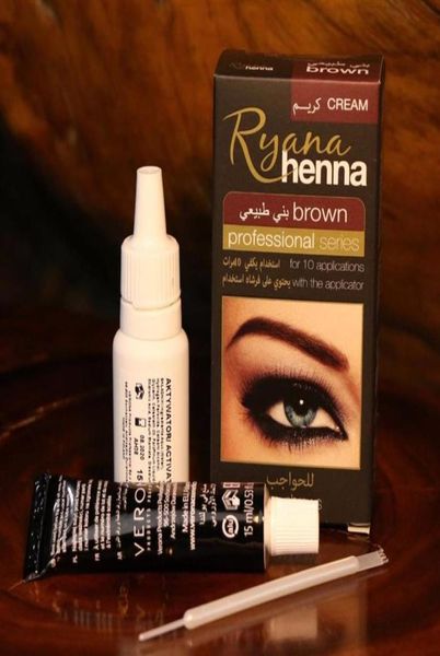 Ryana Henna Natural Eyebrow Eyelash Professionelle Farbtönung Cream Kit 15 Minuten Fast Tint Braun Schwarz verfügbar Easy Dye209J8623839