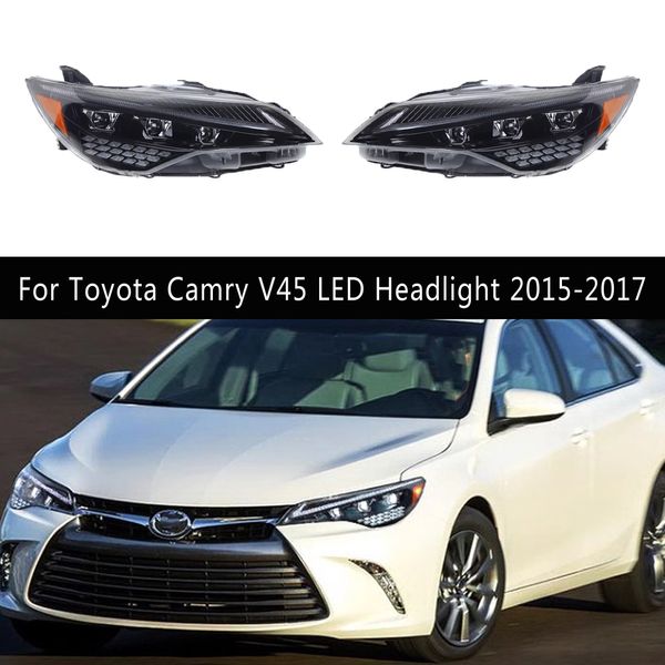 Per Toyota Camry V45 Gruppo di fari LED 15-17 DRL DRL UNIMA UNIMA STREED STREED INDICATORI DI RAGGIORE ACCESSI LAMPAGGI