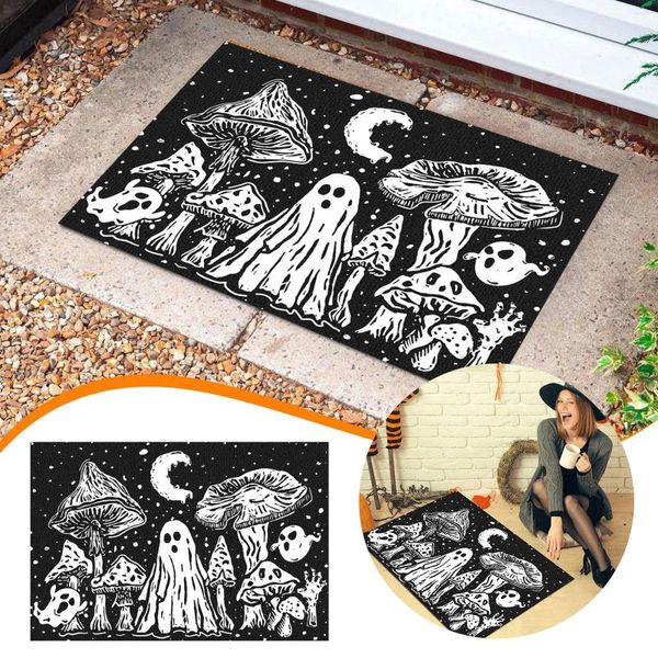 Teppichs Terror Halloween Türmat Kreativität Horror Hexe bedruckte Party -Teppich Küche Matte Haus Wasser absorbierende Teppiche L5