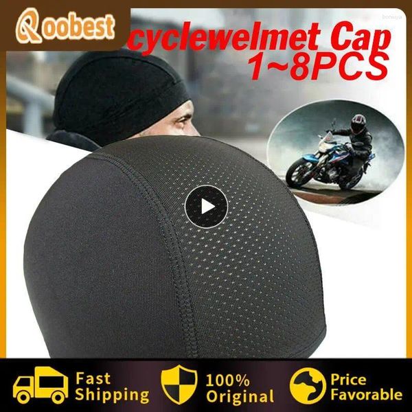 Мотоциклетные шлемы 1-8шт шлем шлема внутренней шляпы быстрого дышащего гонка под мотокрозом Beanie