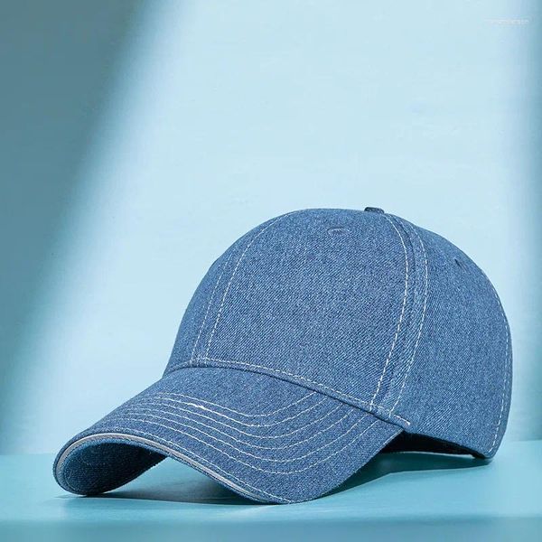 Ball Caps Versione coreana stagionale Cowboy maschile e femminile lavata da baseball berretto da baseball casual al sole alla moda ombreggiatura sottile faccia da anatra