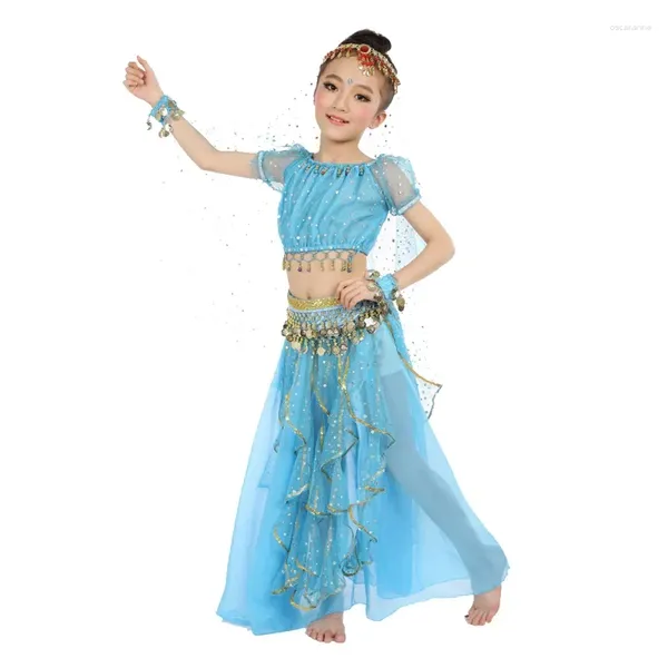 Stage Wear Style Kids Belly Dance Costume Oriental Costumi Dancer Abiti per 3 pezzi/set