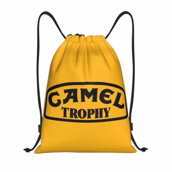 Camel Trophy Logo Cinerano zaino Sports Gym Bag per Men Women Shop Sackpack i7yf#