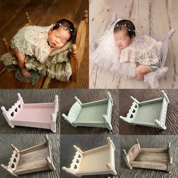 Bebek beşikleri yenidoğan fotoğrafçılığı küçük ahşap yatak stüdyosu bebek fotoğraf çekim proplar bebek dolunay poz pos pos pos molan mobilya fotografia l416