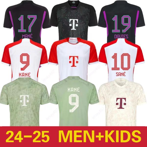 2023 24 Kane Bayern Futbol Formaları Sane Münih Muller Davies Coman Kimmich 23 24 Ev Futbol Forması Goretzka Gnabry Mane Jersey Musiala Erkek Çocuk Kiti Setleri Üniformalar