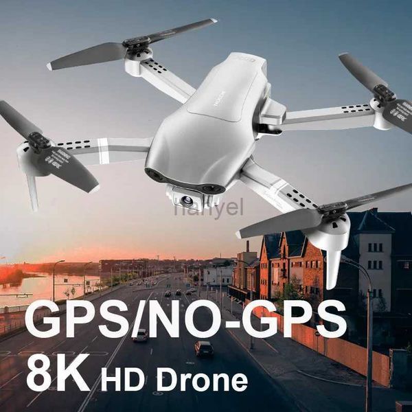 Drohnen für 4DRC F3 Drohne 8K GPS Professionelle HD -Luftfotografie 4K HD Dual Camera WiFi FPV DRON FALTING RC Quadcopter Toys Geschenk 240416